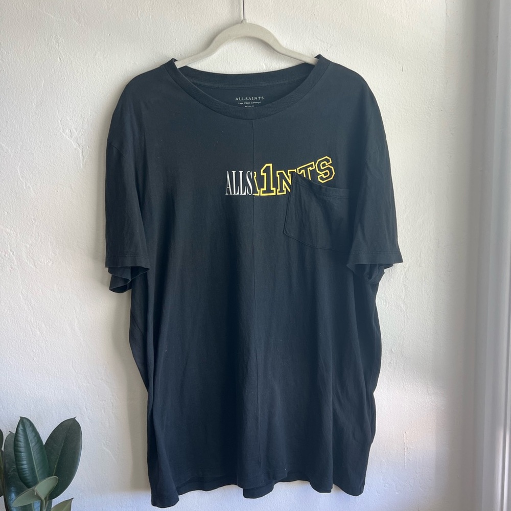 AllSaints Black Graphic T-Shirt
